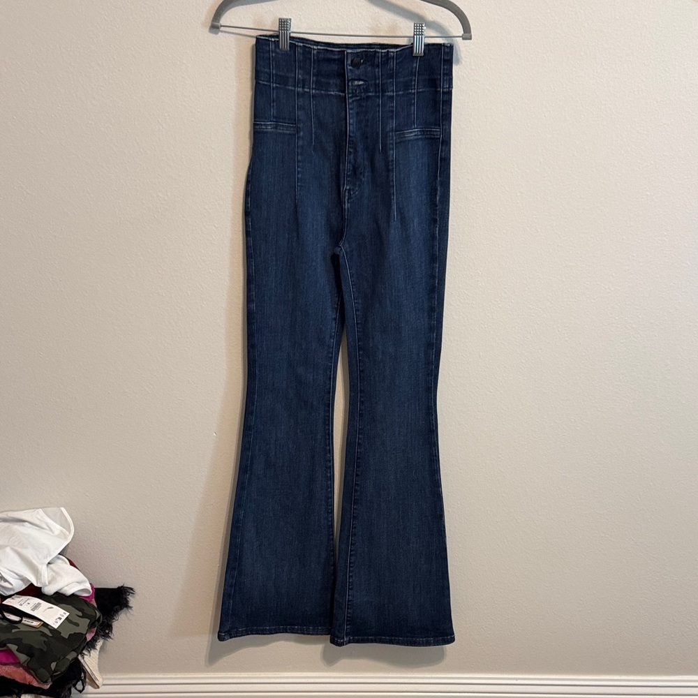 We The Free Dark Blue Flare Jeans